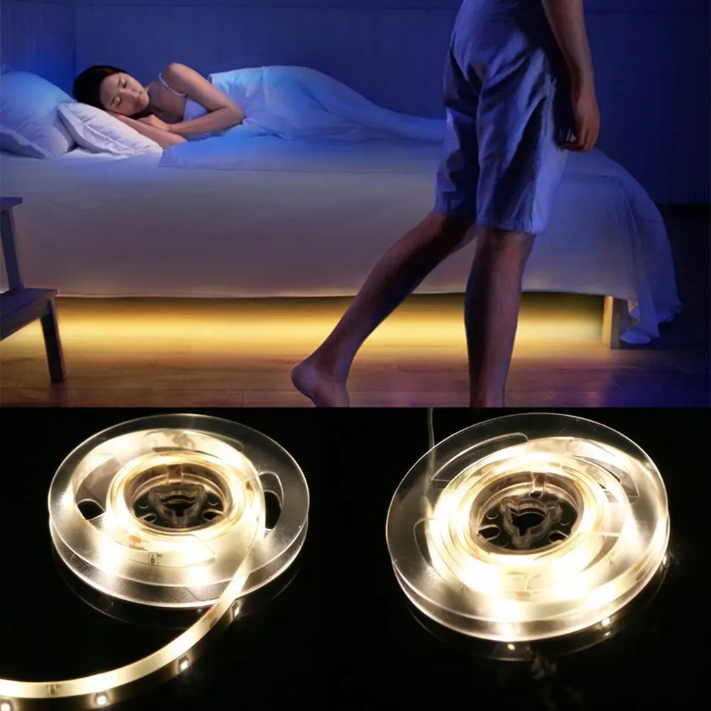 

LED Bed Light/Night Light Sensing Light Belt Smart Sensing LED Bed Light Amazon Hot Selling