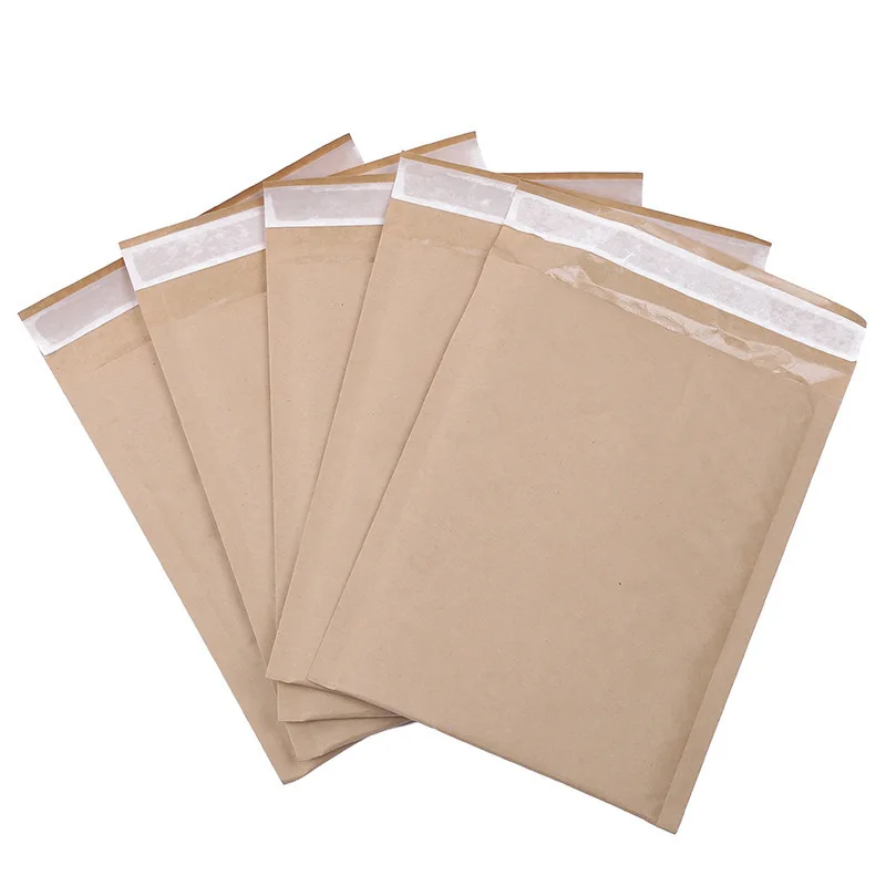 50PCS/11 sizes Brown Bubble Envelopes Gift Packaging Bags Padded Mailers Shipping Envelope Self seal bubble Courier Storage Bags