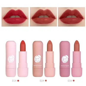 

Heng Fang 3pcs Matte Lipstick Waterproof Non-stick Frosted Velvet Long Lasting Lipstick Waterproof Set Women Lips Maquiagem