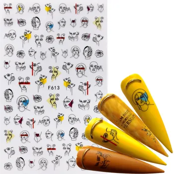 

1 PC Nail Art Sticker Retro Styles Slider Watercolor Ink Ballet Dancing Women Accessoires Tips for Nail Polish