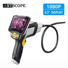 Antscope 4,3 дюйма 8 мм промышленного эндоскоп 1080 P инспекции Камера для авто ремонт инструмента IP67 Водонепроницаемый Змея пробки бороскопы 30