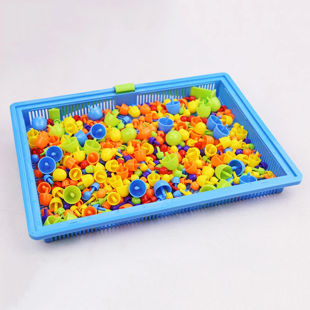 296Pcs Colorful Kids DIY Assembly Mosaic Picture Puzzle Toy