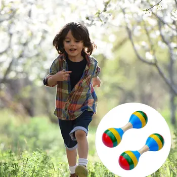 

2pcs Funny Interesting Portable Durable Orff Tnstrument Toy Orff Sand Hammer Sand Hammer Toy for Toddler