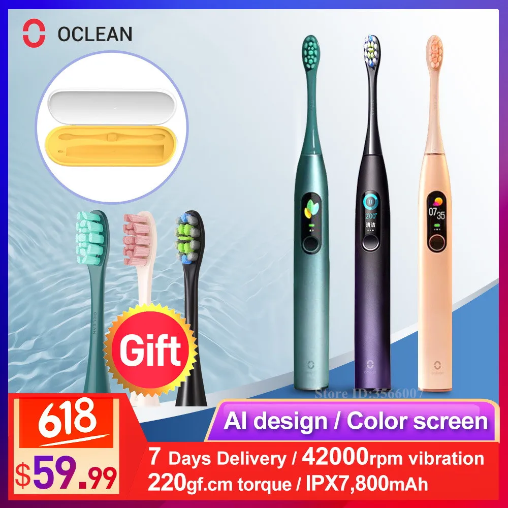 Oclean X Pro + 2 końcówki z EU za $52.99 / ~209zł