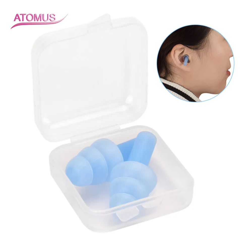 

new Soft Silicone Ear Plugs Sound Insulation Ear Protection Earplugs Anti Noise Snoring Sleeping Plugs For Travel Noise