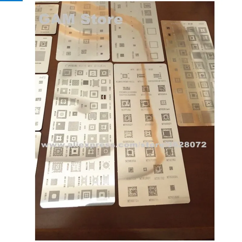 Универсальный трафарет BGA для MTK Samsung Huawei Xiaomi iPad CPU RAM PM Power IC припой Reball Pin жестяной