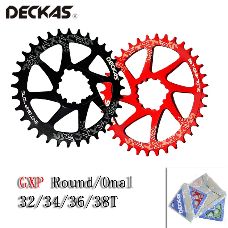 

DECKAS MTB Chainring GXP Oval Round Chain Ring 32/34/36/38T Chainwheel Mountain Bike Road Bicycle SRAM GXP XX1 XO1 X1 GX XO X9
