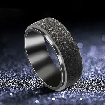 

Color-changing temperature trendy ring creative titanium steel index finger ring with version of personality domineering