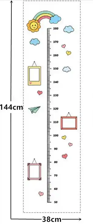 1 Pza Color Arco Iris Sol Fotos Regla Para Medir La Altura Para