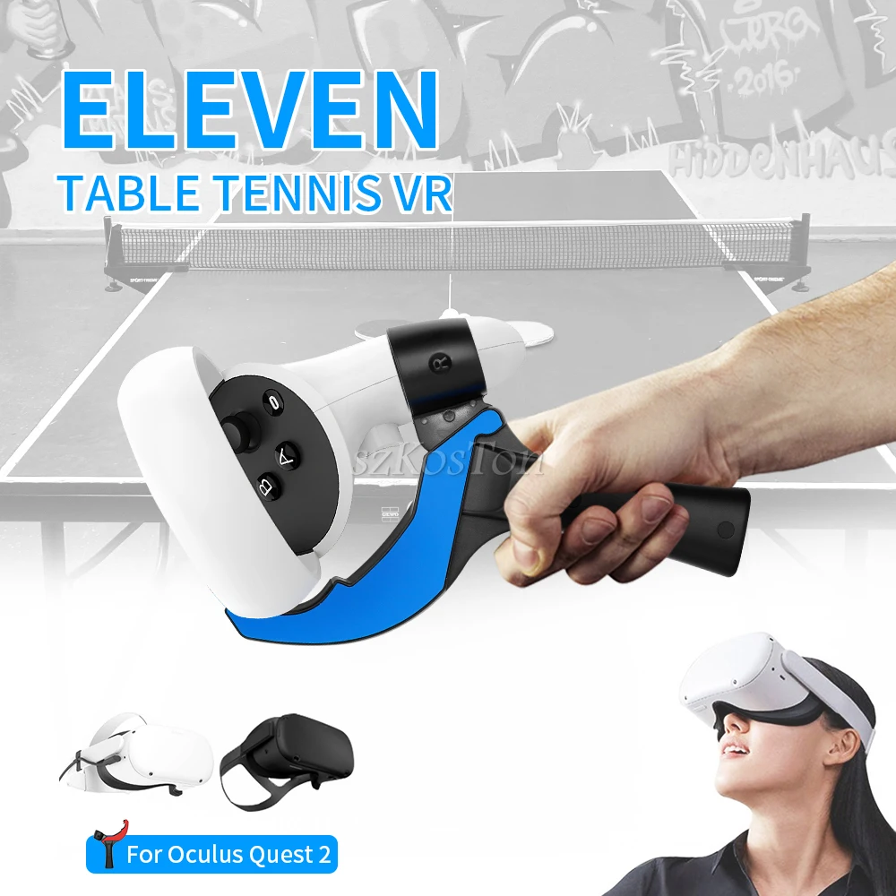 Eleven Table Tennis VR Game Paddle Grip For Oculus Quest 2 Link Cable Handle Case Lens Cover For Oculus Quest 2 Accessories