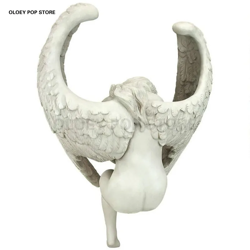 Sculpture Redemption Angel Figures Statue Winged Resin Ornaments Table Decoration Garden Home Gift Creative Yard Accessories Sculpture Redemption Angel Figures Statue Winged Resin Ornaments Table Decoration Garden Home Gift Creative Yard Accessories