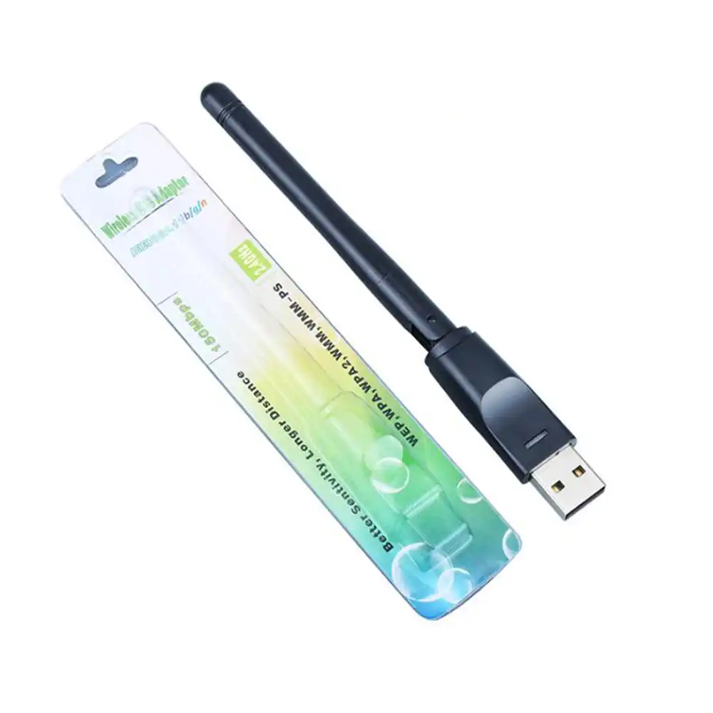 FLYCHENGi Ralin 5370 USB WiFi Adapter with 2dbi External Antenna Wireless LAN Adapter Networkig Card Support WEP Data Encryption WPA