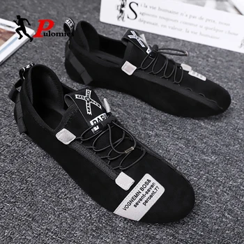 

New Men Casual Shoes Suede Shoes Men Loafers Shoes Flats Men Driving Shoes Soft Moccasins Footwear Slip-On Walking Shoes