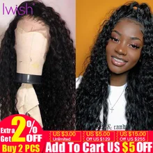 13x4 вьющиеся парики из натуральных волос с Африканской структурой, 150% человеческих волос парики предварительно вырезанные с детскими волосами в прозрачном Синтетические волосы на кружеве парики из натуральных волос для Для женщин