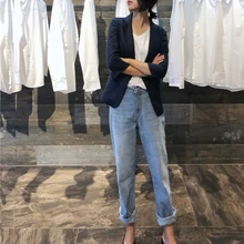 Винтажные джинсы с высокой талией, женские синие джинсы для женщин, джинсовые штаны, женские брюки, уличная одежда