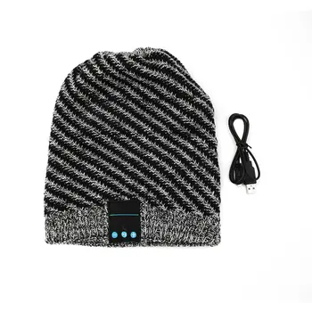 

Warm Hat Mini Wireless Speaker Receiver Wireless Music Knit Hat with Handsfree Headset Earphone For Phones