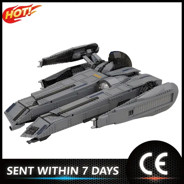 $US $140.19 Star Spaceship the Rogue Shadow Fighter MOC-49201 Bricks Compatible with Small Building Blocks Assemble Toys Movie Collection
