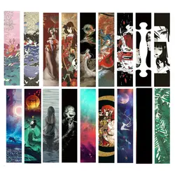 122cm long board skateboard sandpaper dance board hollow DIY double rocker wear resistant waterproof air hole sticker
