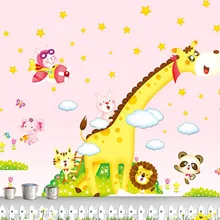 Настенные стикеры s Экстра большой Жираф Наклейки для измерения роста детская спальня декоративная наклейка XY1119AB