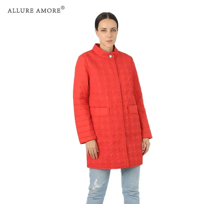  Теплое Женское пальто женский воротник стойка Стеганое пальто для женщин, теплые длинные куртки пуховики больших размеров демисезонн…