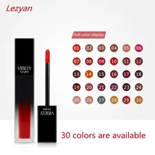 

Lezyan Liquid Lipstick Matte Lip Gloss Cosmetic Lightweight Lip Glaze Long Lasting Lip Tint Waterproof 30 Color Lips Makeup