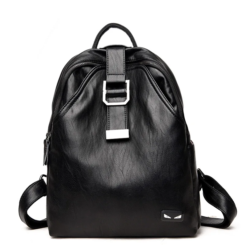 

Soft-faced PU leather monster shoulder bag lady bag