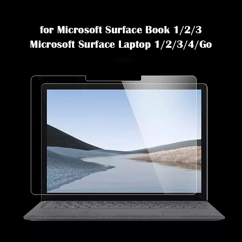 Microsoft Surface Book 13.5 Screen Protector Tempered Glass Ultra Clear HD New 