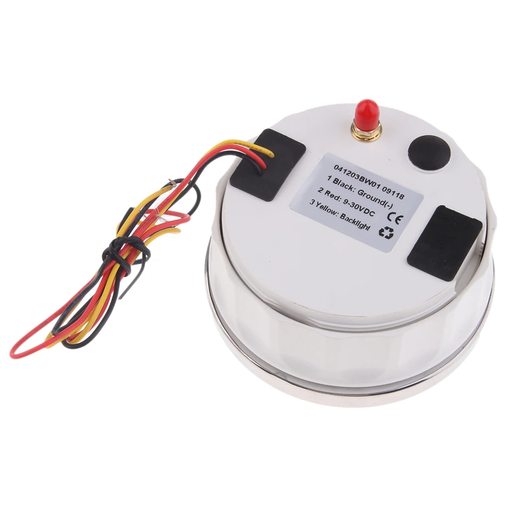 Marine Car Digital GPS Speedometer Gauge 0-120 km/h 85mm 316L Black