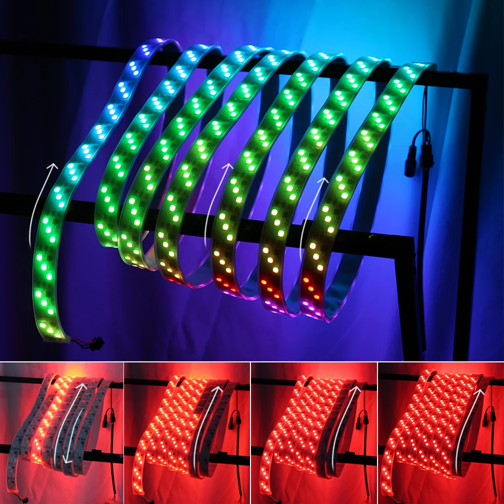 1903 IC Dream цветная светодиодная лента 5050 цифровая RGB водонепроницаемая лампа дневного света 5 м+ 133 программа RF пульт дистанционного управления+ адаптер Праздничные огни