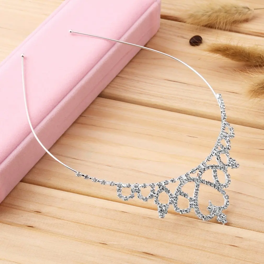 Kids Flower Girl Children Wedding Prom Tiara Crown Headband - Kid Size Baby Princess Headband Girls Hair Band Hair Accessories