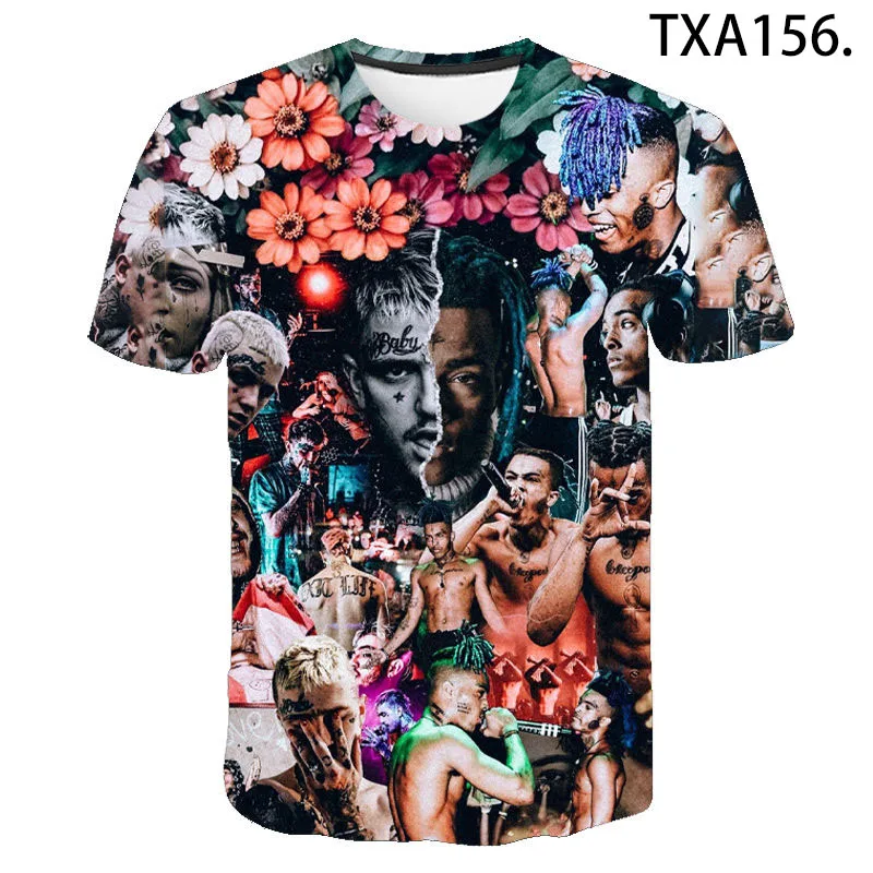 Летняя мода 2020 новый продукт xxxtentacion футболка с 3D принтом мужская и женская топ