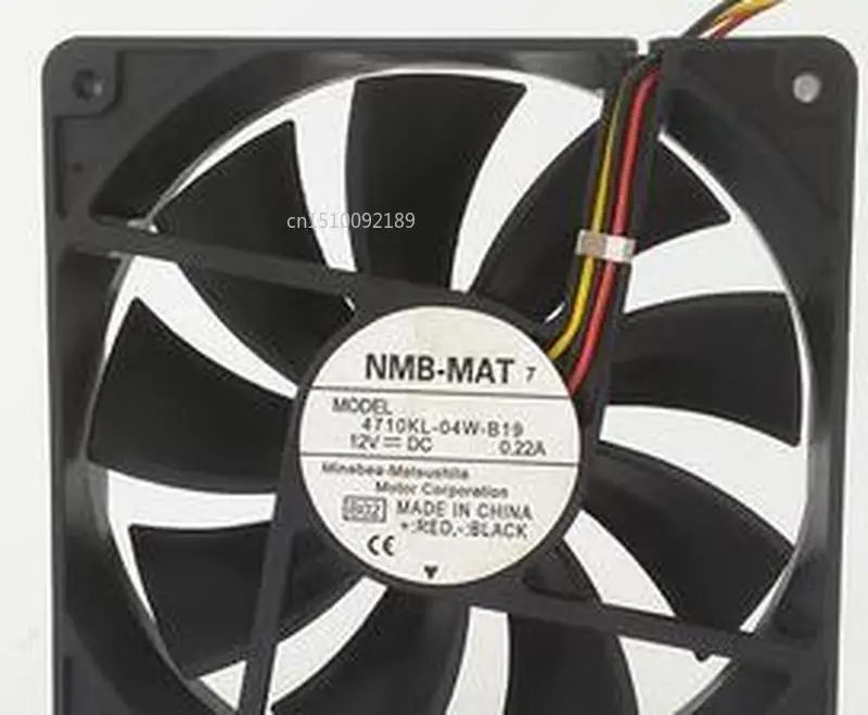 Для оригинального 12025 12V 0.22A 12 см бесшумный вентилятор для компьютера 4710KL-04W-B19