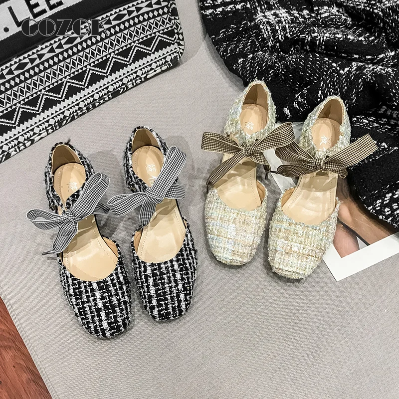 

Босоножки женские с бантом, Вулканизированная подошва, на толстом каблуке, на шнуровке, черные, большие размеры 35-44, летняя обувь в Корейском стиле