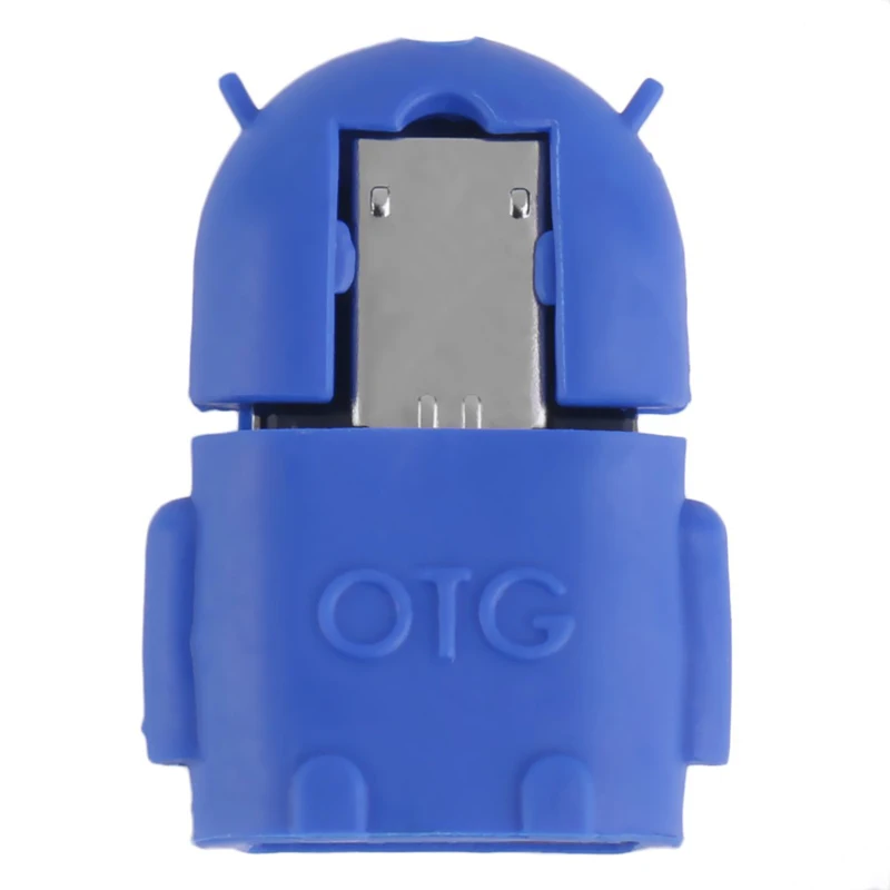 

Robot Micro USB To USB 2.0 OTG Adapter Converter For Android Phone Tablet