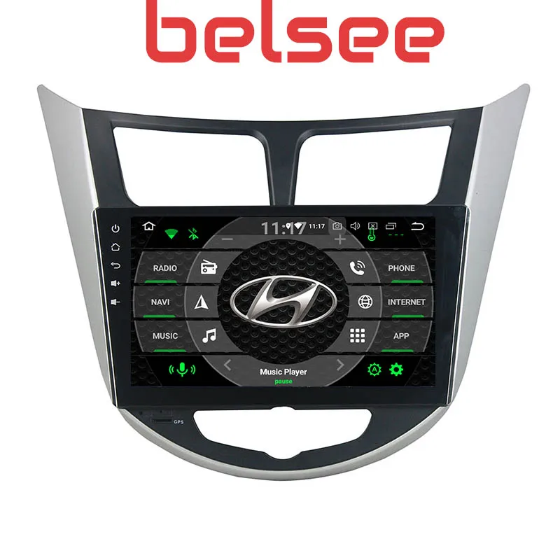 Best Belsee Android 9.0 4+64GB 9" Screen Car DVD 2din Radio GPS Navigation Multimedia for Hyundai Verna Accent Solaris i25 2011-2016 0 Best Belsee Android 9.0 4+64GB 9" Screen Car DVD 2din Radio GPS Navigation Multimedia for Hyundai Verna Accent Solaris i25 2011-2016 0