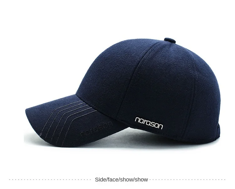 Men's Hat Autumn and Winter Wool Tweed Baseball Cap with Earflap Ear Protection Thickened Warm Fashion Dad Hat Trucker Cap 2021 Men's Hat Autumn and Winter Wool Tweed Baseball Cap with Earflap Ear Protection Thickened Warm Fashion Dad Hat Trucker Cap 2021