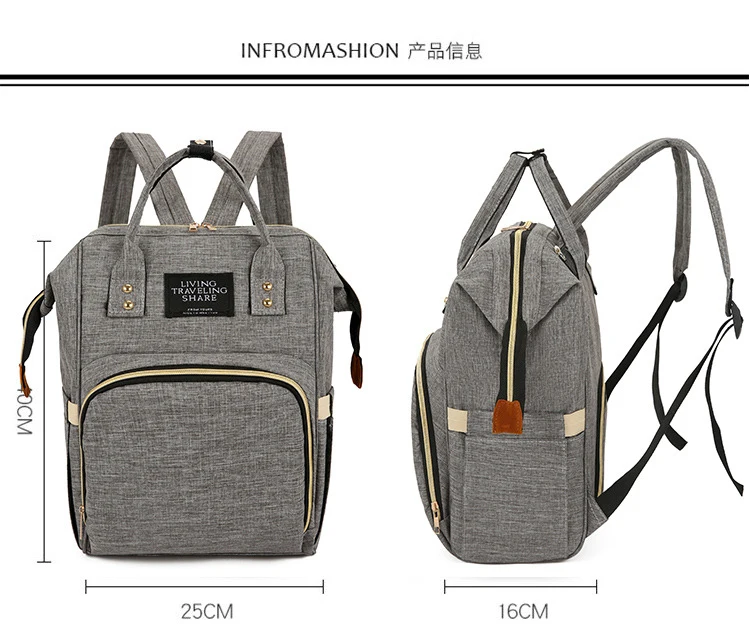 Mom Travel Backpack Mummy Bag Pregnant Women Waiting For a Package Large Capacity Mummy Bag Baby Diaper Bag