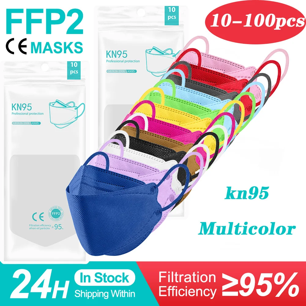 

FFP2 Mask KN95 Filter FFP2Mask 4-Layer Protective Respirator Face Mask Reusable Masks mascarillas fpp2 mascherina FFPP2