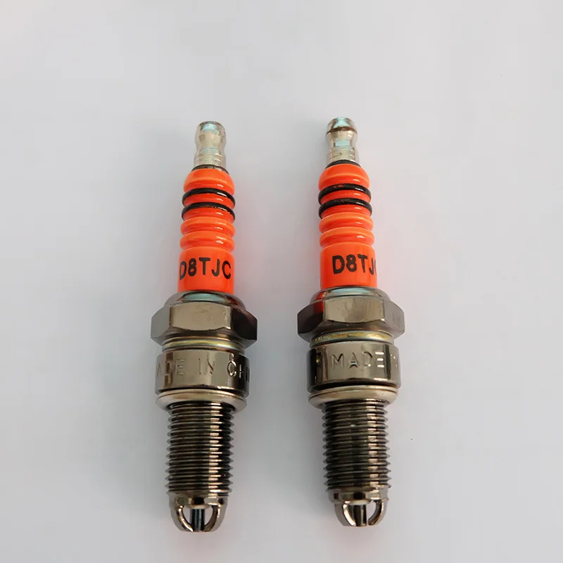 Motorcycle Spark Plug High Performance Motorcycle Iridium 10mm Spark Plug D8TJC 50CC-150CC Atv GY6 50cc 110cc 125cc 150cc Motorcycle Plug motorcycle spark plug