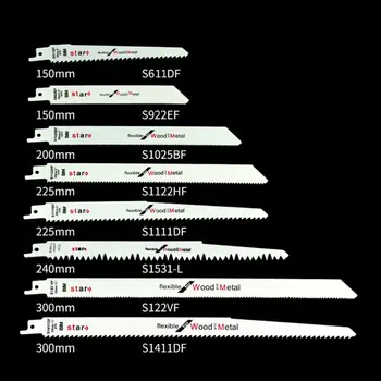 

4/8pcs Assorted Reciprocating Saw Blade Set Fitting for Metal Wood Cutter Tools