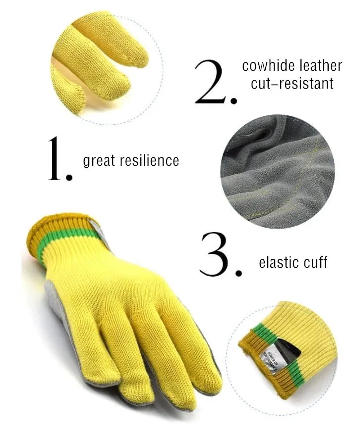 Уровень 5, устойчивые к порезам мужские перчатки для работы, кожа, анти-пирсинг, изолированный сварочный аппарат, ремонт, для мужчин, для работы со стеклом