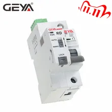GEYA – Rail Din GYM9 1P avec dispositif d'auto-verrouillage, disjoncteur à réinitialisation automatique, pour maison intelligente