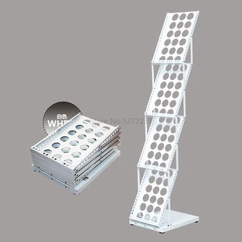 

A4 folding exhibition materials stand on display rack single color page picture album propaganda book magazine rack