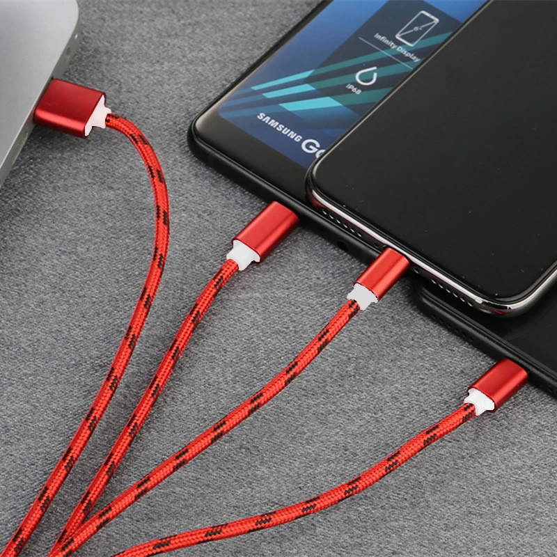 NATTHSWE Charger Cable for iPhone XS MAX X 8 7 Micro USB Type C Cable for Samsung Galaxy S9 S8 Fast Charging Cable Charger Cable
