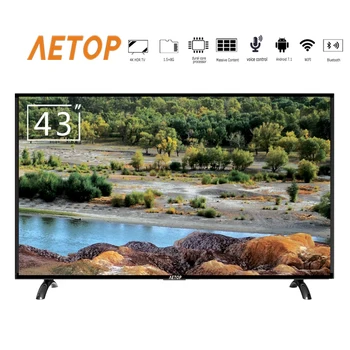 

free shipping- tv 43 inch led uhd television android 4k smart tv flat screen