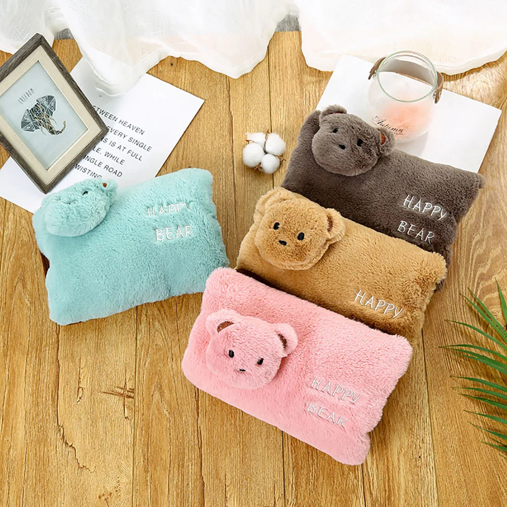 Saim Heating Warm Water Bag Cartoon Cute Plush Hot Water Bottle Charging Explosion-proof Charging Hot Water Bag Heat Jug JJ50681