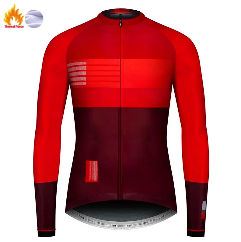Fleece long sleeve Новинка Gobiking, Полярный гоночный костюм, Джерси, велосипедные шорты, набор для велосипеда, джерси, одежда для мужчин, комплект для велосипеда - Цвет: Fleece long sleeve