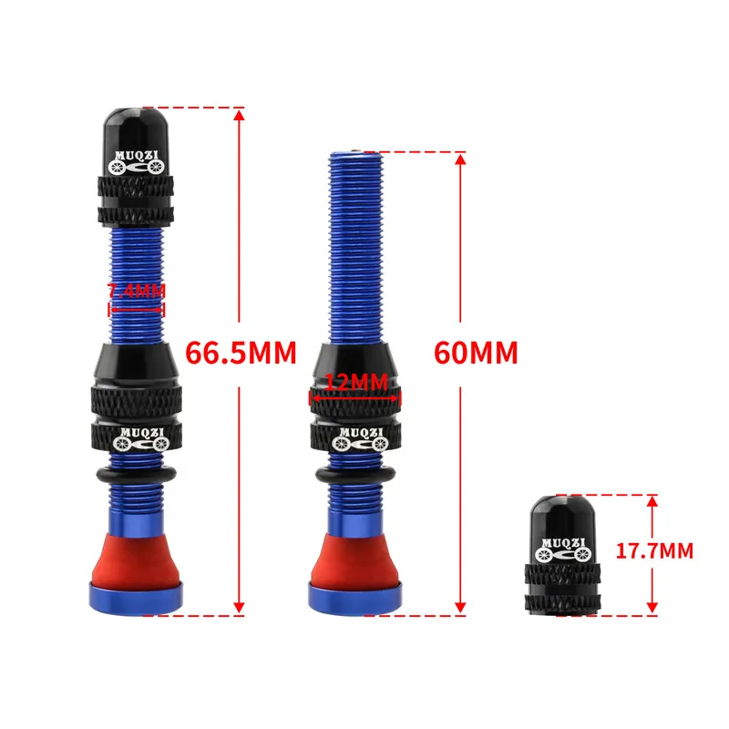 Bicycle Tubeless Valve 2PCS 60mm For MTB Road Bike