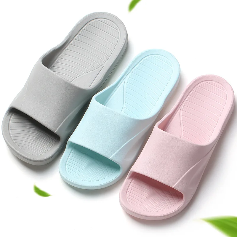 

Household Anti-slip Wear-Resistant Slipper Men And Women Summer Thick Bottomed Household Bathroom Bath Drag Couples Soft-Sole Co