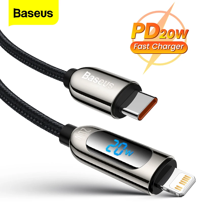 Baseus Usb Cable Type C Iphone Data Cable Wire Cord Mobile Phone Cables Baseus 20w